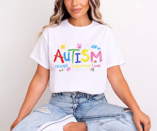 Autism: Accept, understand, Love (Glitter)