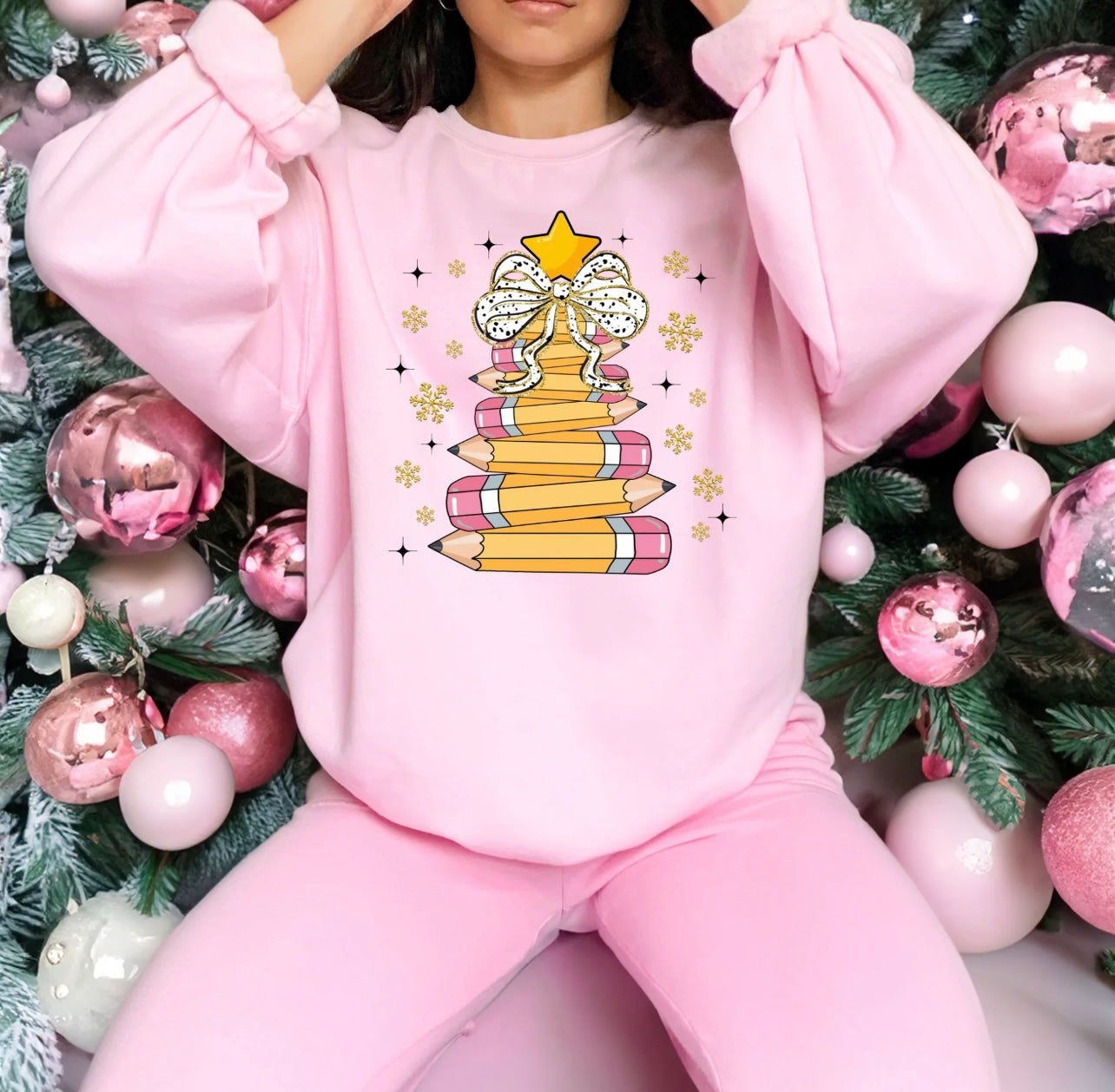 Christmas pencil tree