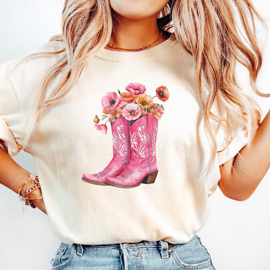 Floral Boots