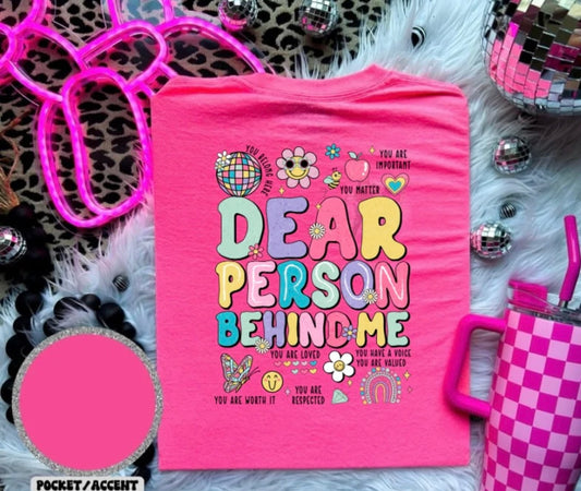 Dear person being me
