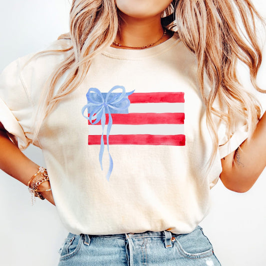 Watercolor American flag
